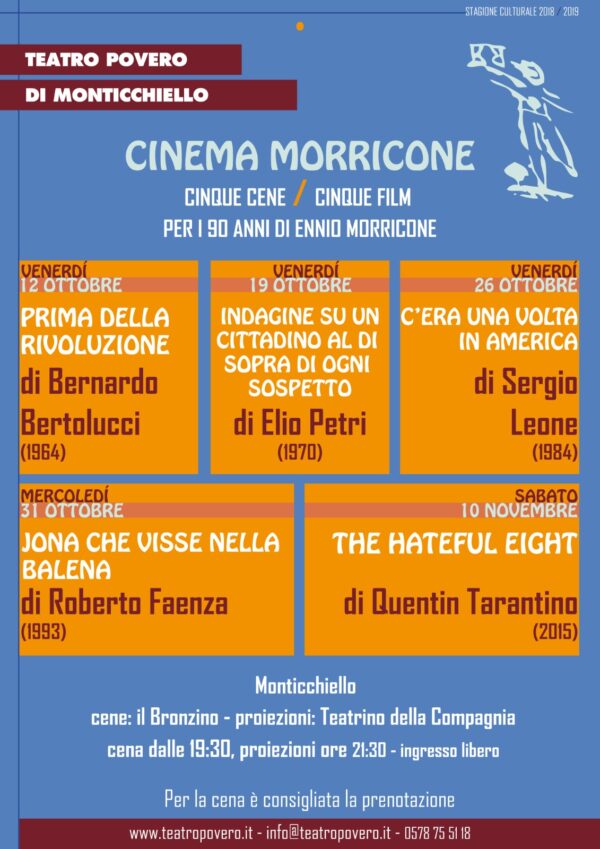 TEATRO POVERO MONTICCHIELLO Cinema Morricone